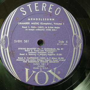 Mendelssohn/Chamber Music Vol.1 3LP koikeの画像7