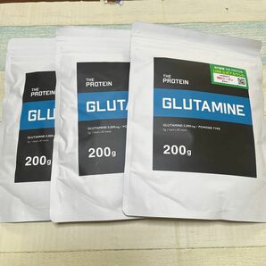 武内製薬 ザプロテイン　ザプロ グルタミン パウダー 200g 3袋　