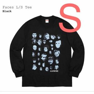 Faces L/S Tee フェイス ロングスリーブ Tee Supreme シュプリーム COLOR/STYLE：Black 黒 SIZE：S 新品 未使用 