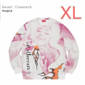 Naomi Crewneck ナオミ クルーネック SUPREME シュプリーム サイズ XL カラー Purple パープル 紫 オンライン購入 新品 未使用 