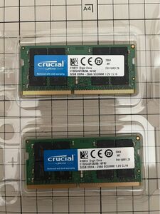 Crucial DDR4 2666 SODIMM 32GB メモリ x2 64GB