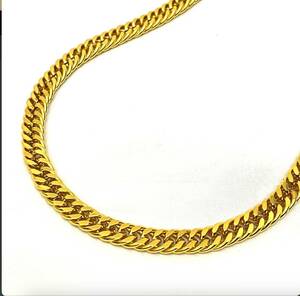  gold necklace flat chain 58. Gold necklace 18 gold 18K GP[. gold ] men's lady's chain necklace Gold 144