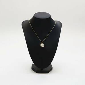 金ネックレス Ladies necklace 47㎝ ゴールド レディースネックレス ギフト プレゼント 花型 333の画像1