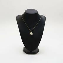 金ネックレス Ladies necklace 47㎝ ゴールド レディースネックレス ギフト プレゼント 花型 333_画像1