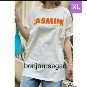 【新品未使用】ボンジュールサガン　JASMINロゴTシャツ 半袖Tシャツ　春夏 半袖 Tシャツ　母の日　プレゼント　新生活