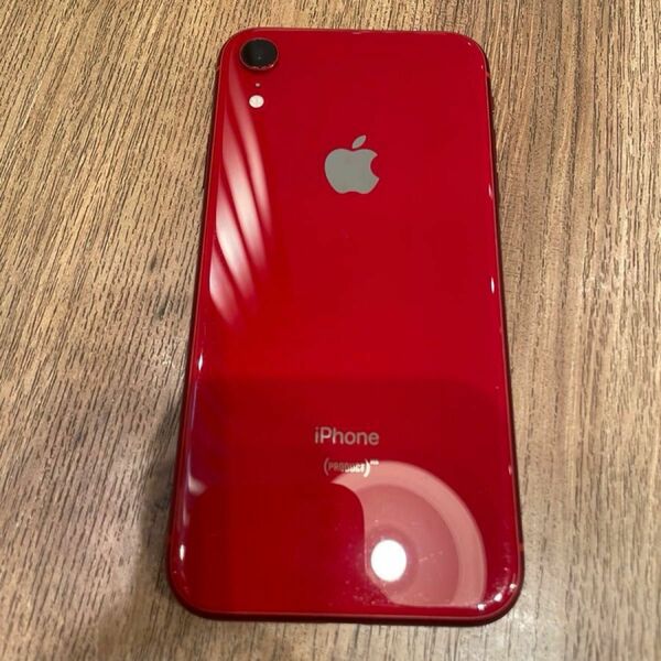 iPhone XR レッド PRODUCT RED au バッテリー79% au・UQで使用可能 ケース付き