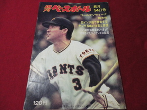 【プロ野球】週刊ベースボール 　昭和48年5月14日号