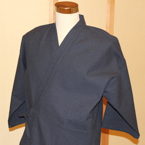 新品 特選 高級刺子織男性用作務衣 Lサイズ 送料無料 NO.5の画像6