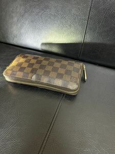 ルイヴィトン VUITTON ジッピーウォレット 長財布中古品シリアルCA4161 LOUIS VUITTON ダミエ中古品