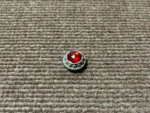 FUNNY STUDS CONCHO 約20mm レッド カスタム パーツ ボタン ホック 小物 レザー ウォレット 財布 アクセサリ コンチョ ファニー RED 赤色