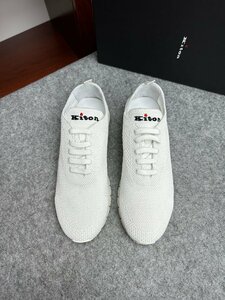 キトン　KITON　メンズ　スニーカー　軽量　春夏用　ニット　刺繍ロゴ　新品　39-44　サイズ選択可能　4198