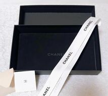 シャネル「CHANEL」長財布用空箱・保存袋のセット現行 (3895) 正規品 付属品 内袋 布袋 BOX リボン・しおりあり_画像2