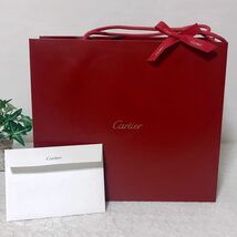 カルティエ 「Cartier」ショッパー 紙袋（3890）正規品 付属品 ショップ袋 ブランド紙袋 32×28×12cm 長財布箱サイズ 小さめバッグにも_画像1