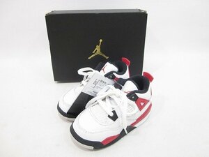 NIKE / Nike TD Air Jordan4 Retro Red Cementto gong - air Jordan 4 retro red cement baby size : 14cm