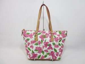 Dooney&Bourke/ドゥニー&バーク 花柄 トートバッグ 肩掛け レディース 白×ピンク