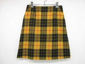 MACKINTOSH PHILOSOPHY/マッキントッシュ フィロソフィー スカート ツィード 台形スカート ミニスカート レディース サイズ : 38 黄