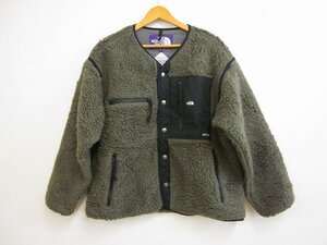 THE NORTH FACE PURPLE LABEL/ザ ノース フェイス パープルレーベル ウールボアフリースフィールド カーディガン サイズ : S カーキ