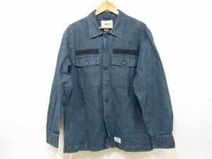 WTAPS / ダブルタップス 18SS デニムミニタリーシャツ 181BRDT-SHM01 メンズ サイズ : 02(M)