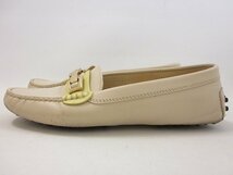 TODS / トッズ ドライビングシューズ ゴールド金具 レディース サイズ : 36・1/2 ベージュ_画像3