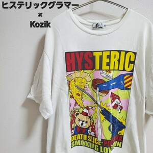 HYSTERIC GLAMOUR × KOZIK ヒステリックグラマー　Tシャツ　XL