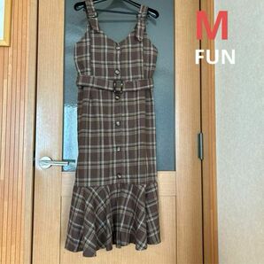 ?? FUN チェックワンピース M