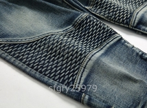 A12☆新品3色 メンズジーンズ デニムパンツ チノパン クラッシュ ロングパンツ ストリート 細身　スリム　カジュアル w29～w42_画像7