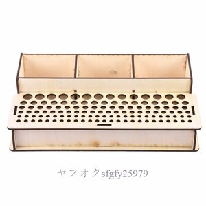 A975B☆新品DIY 木製レザークラフトツール ホルダースタンド スタンプパンチアクセサリー 収納ボックス