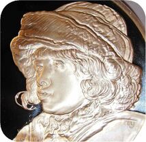 レア 希少品 世界の偉大な画家 ルーベンス 絵画 画家 ニコラス ルーベンス 肖像画 記念 Silver925 純銀製メダル コイン コレクション 章牌_画像1