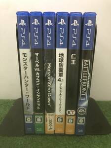 【s2719】［中古品］PlayStation4 ソフト 6本まとめ売り