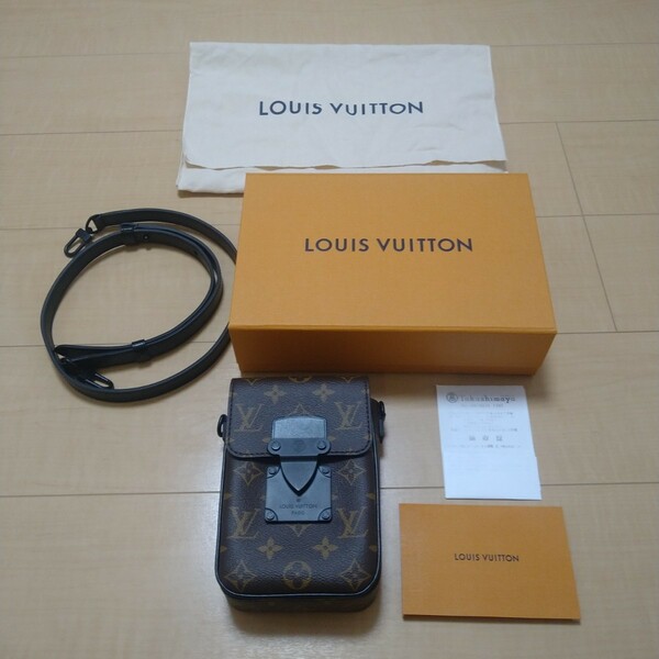 超美品 ルイヴィトン ショルダーバッグ LOUIS VUIITTON Sロック ヴェルティカル・ウェアラブル ウォレット M81522