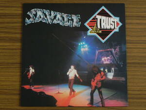 ★ヨーロッパ盤LP★TRUST / SAVAGE 4thアルバム EPIC EPC 85546★