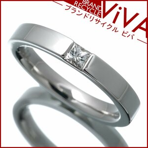 Гарри Уинстон Принцесса Cut Diamond Ring Ring Pt950 Platinum № 6,5 красивые товары новые готовы