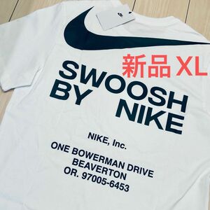 【新品】ナイキ NIKE SWOOSH ビッグ スウッシュTシャツ ホワイト XL