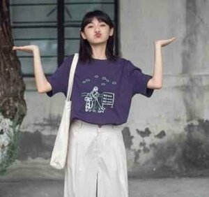 Tシャツ レディース ファッショントップス 半袖Tシャツ フリー ブラック