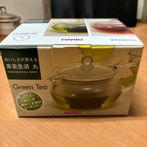ハリオ　茶茶急須+リーフティーポット　クリア　セット