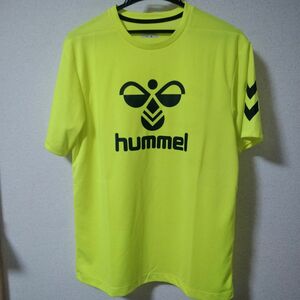 “ 美品 ” hummel ヒュンメル ドライTシャツ ネオンイエロー