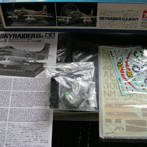 1/48 タミヤ A-1H スカイレイダー プロペラアクションシリーズ【飛行機模型】未組み立て品の画像3