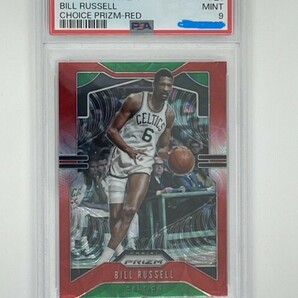 2019-20 Panini Prizm Choice BILL RUSSELL Prizm Scope Red 88枚限定 PSA 9 MINT 鑑定済の画像1