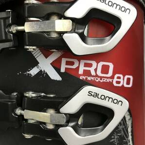 三/SALOMON/スキーブーツ/XPRO80/25.5cm/ブラック×レッド/スポーツ用品/説明書付/バッグケース付/傷/汚れ有/サロモン/三-116KSの画像9