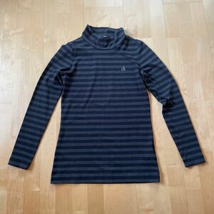 Calvin Klein レディース ボーダー　長袖シャツ