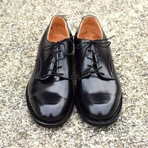 未使用 1980s US NAVY Service Shoes us 7.5R サービスシューズ 60s 70s 80s ミリタリー ポストマン 25.5cm 26cm アメリカ海軍の画像1