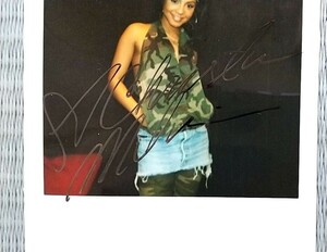  Christie Nami Lien with autograph Polaroid photograph 