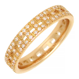  Tiffany Ttu Roo narrow diamond ring #7.5 Au750 (K18PG) lady's TIFFANY&Co. [ beautiful goods ] used [ jewelry ]