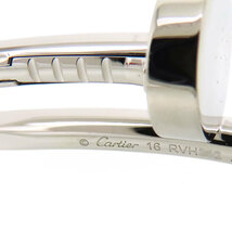 カルティエ ジュスト アン クル ブレスレット #16 CRB6048316 Au750 (K18WG) レディース CARTIER [美品] 中古 【ジュエリー】_画像5