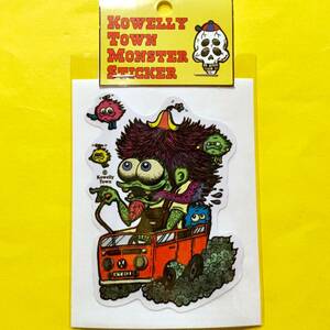 KOWELLY TOWN コウェリータウン ステッカー No.15 バス アーティスト monster モンスター デカール ロウブロー HOT ROD ホットロッド 