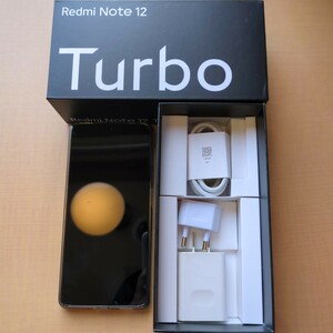 【1円出品】 Redmi Note 12 Turbo Xiaomi シャオミ 8GB 256GB ジャンク 箱あり 付属品は写真のもの スマートフォン SIMフリー android