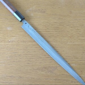 【純鋼 本焼】正本 フグ引 刺身包丁 柳刃包丁 刃渡約 26.5cm （マチ含む）