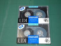 未開封 未使用 maxell UDI 46分 2本セット ノーマルポジション カセットテープ_画像1