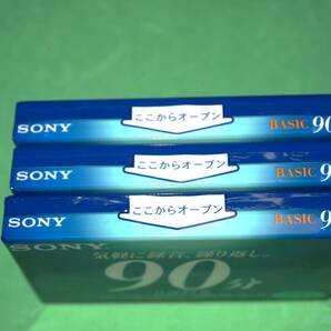 未開封 未使用 SONY BASIC 90分 3本セット ノーマルポジション TYPE-1 カセットテープの画像3