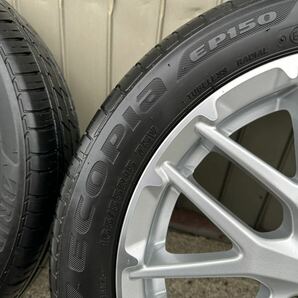 美品 ホンダ純正 N-BOX カスタム 15インチ 4.5J+45 バリ溝 ブリヂストン 165/55R15 エコピア EP150 4本セット N-WGN N-ONE の画像6